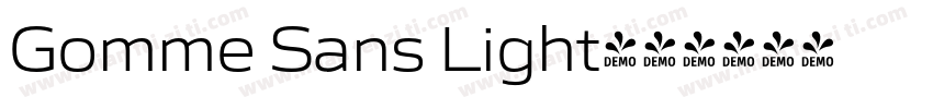 Gomme Sans Light字体转换